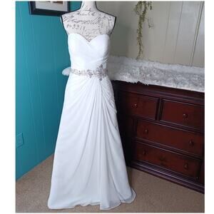 Symphony Of Venus Corset Wedding Gown Beaded Detail Waist Bridal Dress